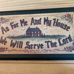 Decorative Wall Plaque with Inspirational Quote